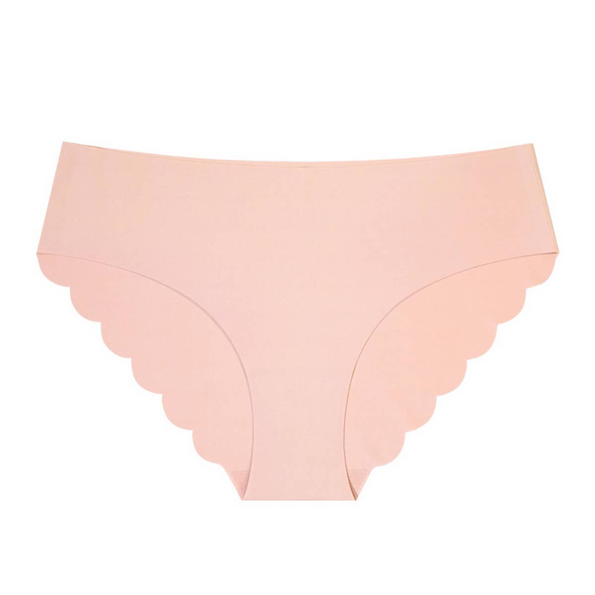 SEAMLESS ICE SILK WAVY LACE UNDERWEAR