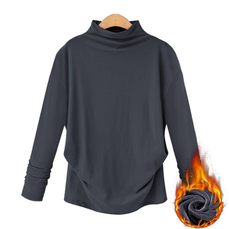 TURTLENECK TOP WITH FLEECE AND EXTRA THICKNESS