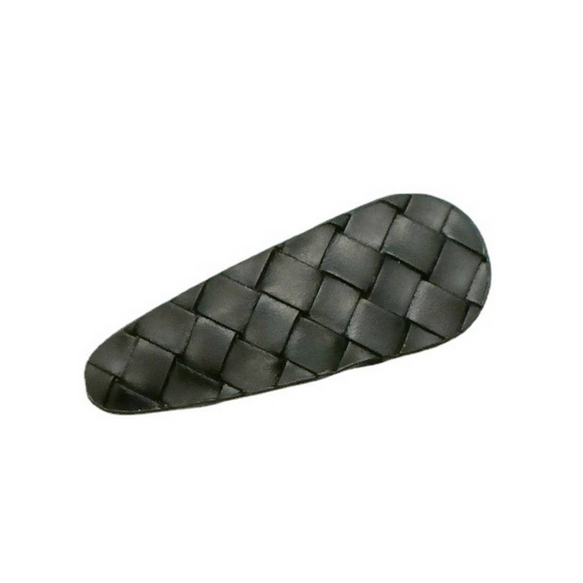 Minimalist Boho Woven PU Leather Side Hair Clip