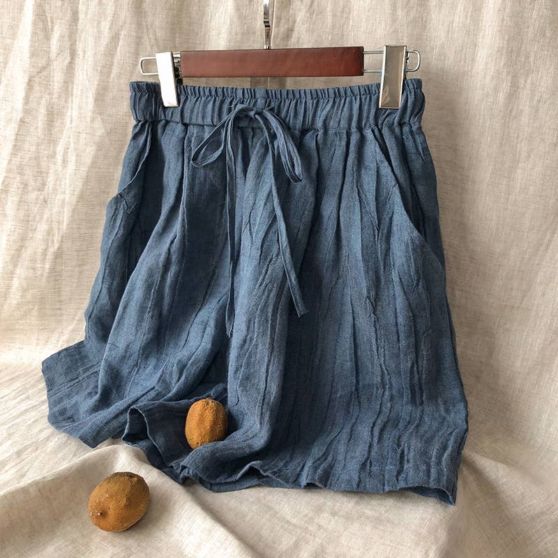 LINEN PLEATED PREMIUM SHORTS