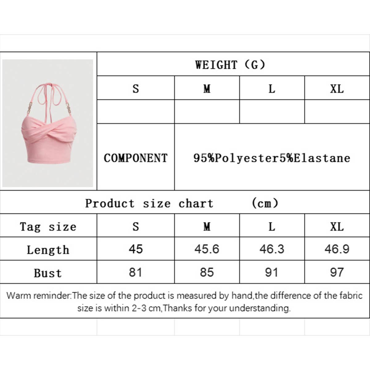 Solid color sexy short beautiful back halter vest