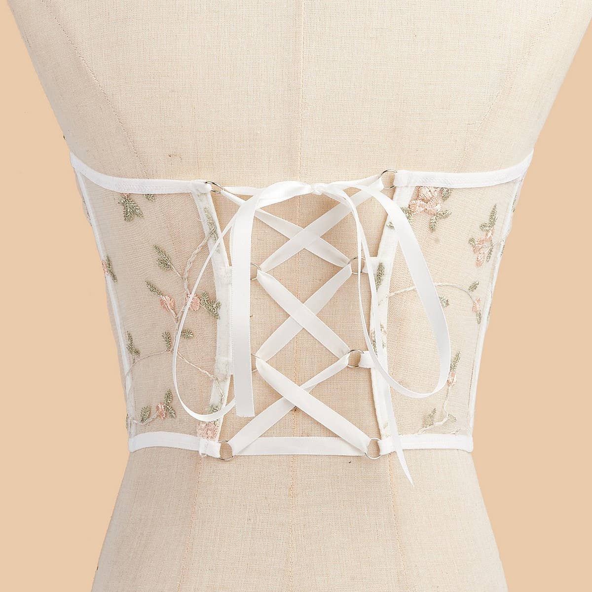 CWABE0981_COMMUTER EMBROIDERY WAIST AND BUST SLIM WAIST BELT