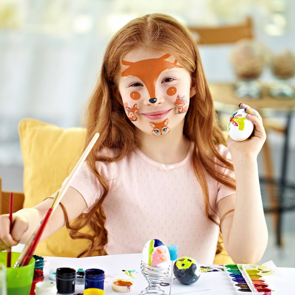 Kids Christmas Unicorn & Panda Face Tattoos