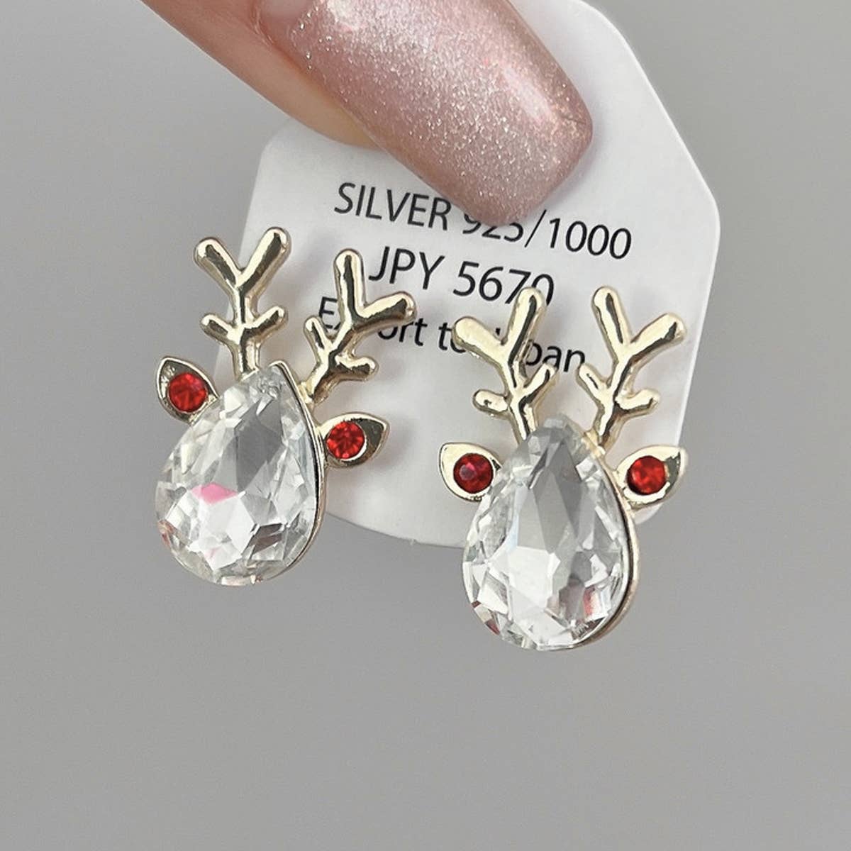 UNIQUE ZIRCON ELK EARRINGS AND EARRINGS
