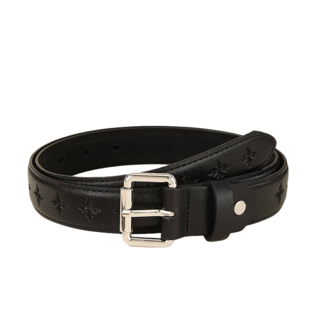Semi Hollow Edge Belt Business Casual for Jeans_CWABE1245