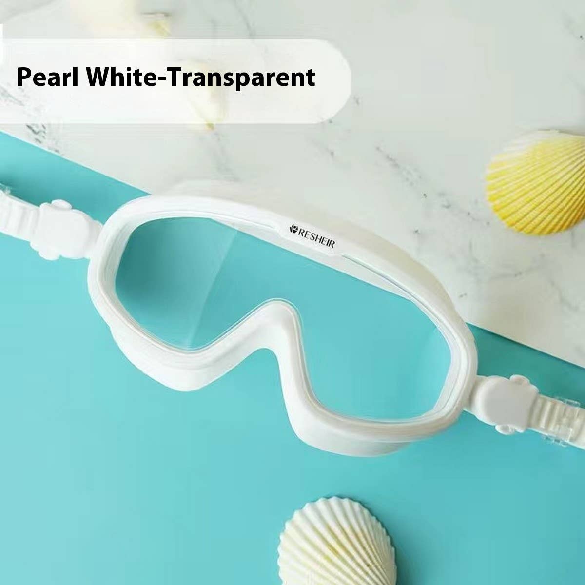 HD Anti-Fog Large Frame Swim Goggles for Adults