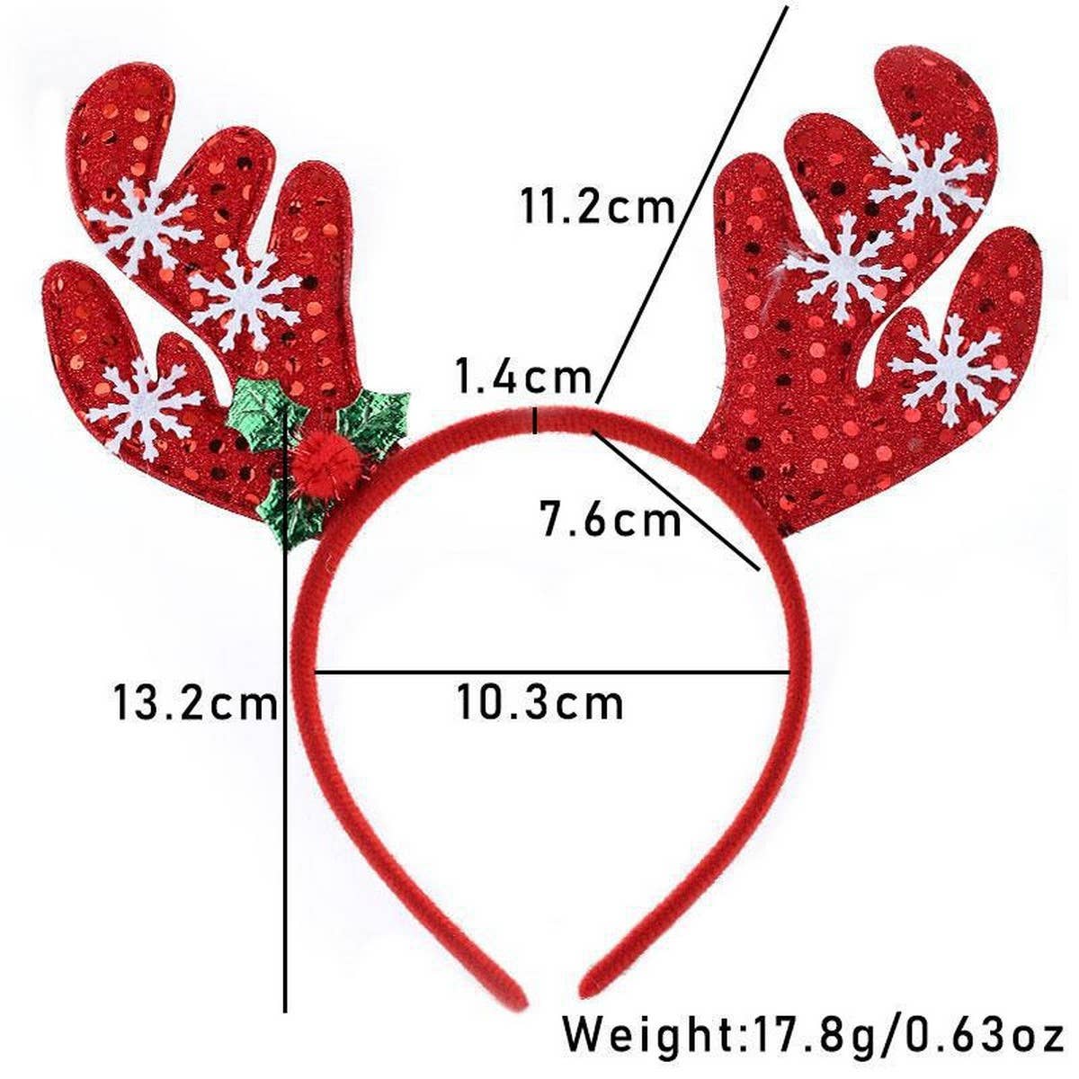 Fluffy Reindeer Headband for Christmas Cosplay