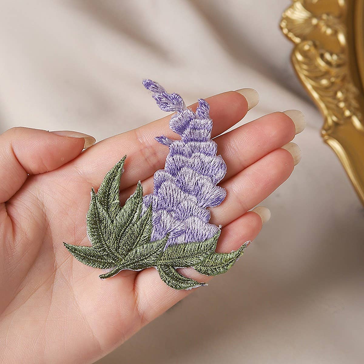 Lychee & Pomegranate Embroidered Patch for Repair