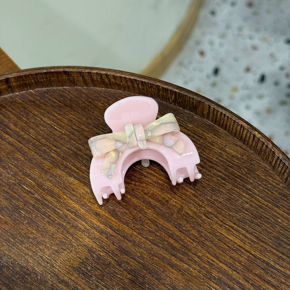 CWAHA4522_HIGH-END SEMI-CIRCULAR BOW HAIR CLIP