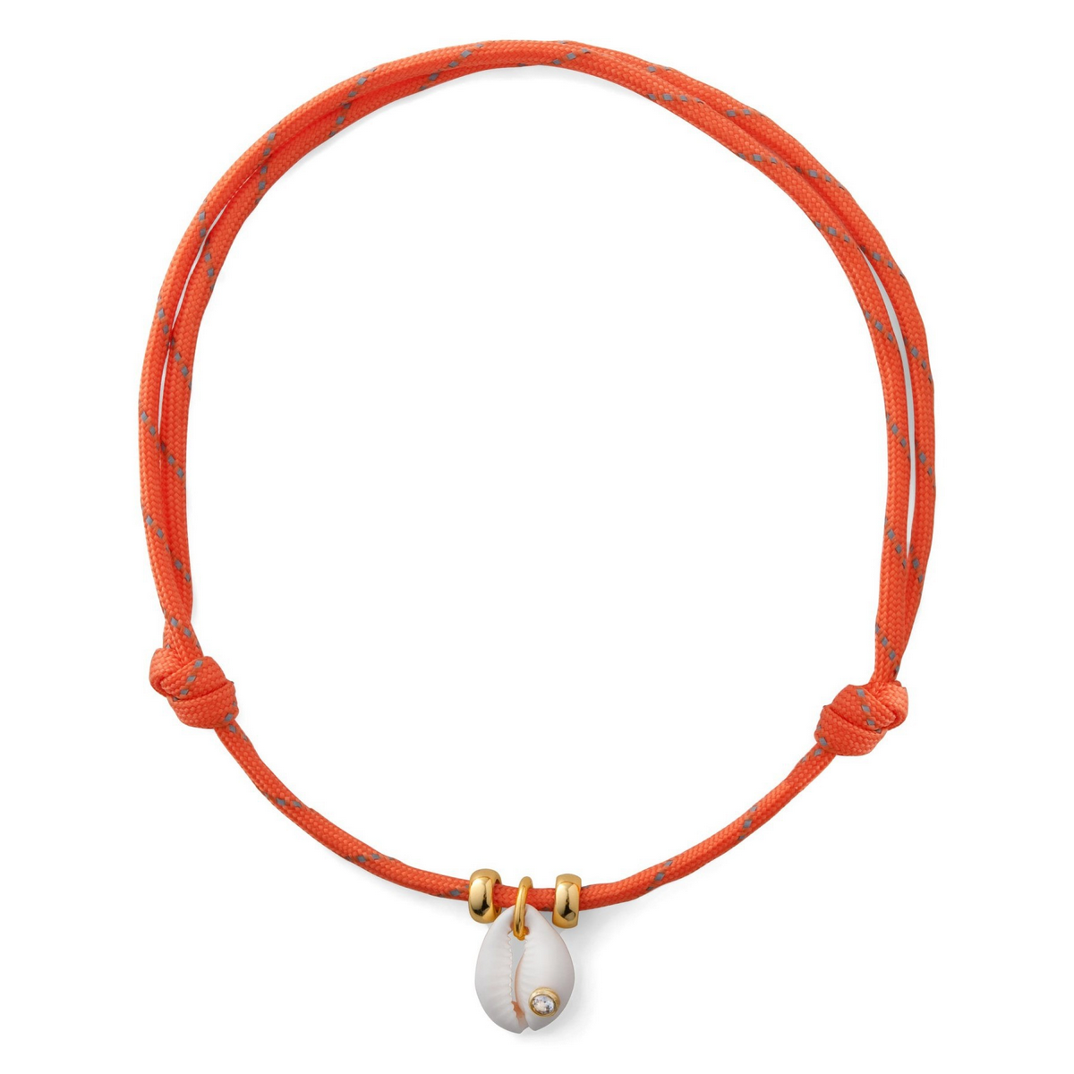 18K Gold Mushroom Necklace ??Zircon Inlaid Charm_CWAJE4972