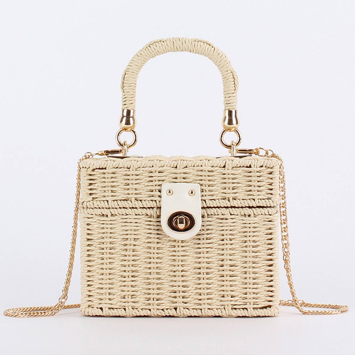 DUAL-PURPOSE LEISURE PAPER ROPE WOVEN BAG_CWAB4713