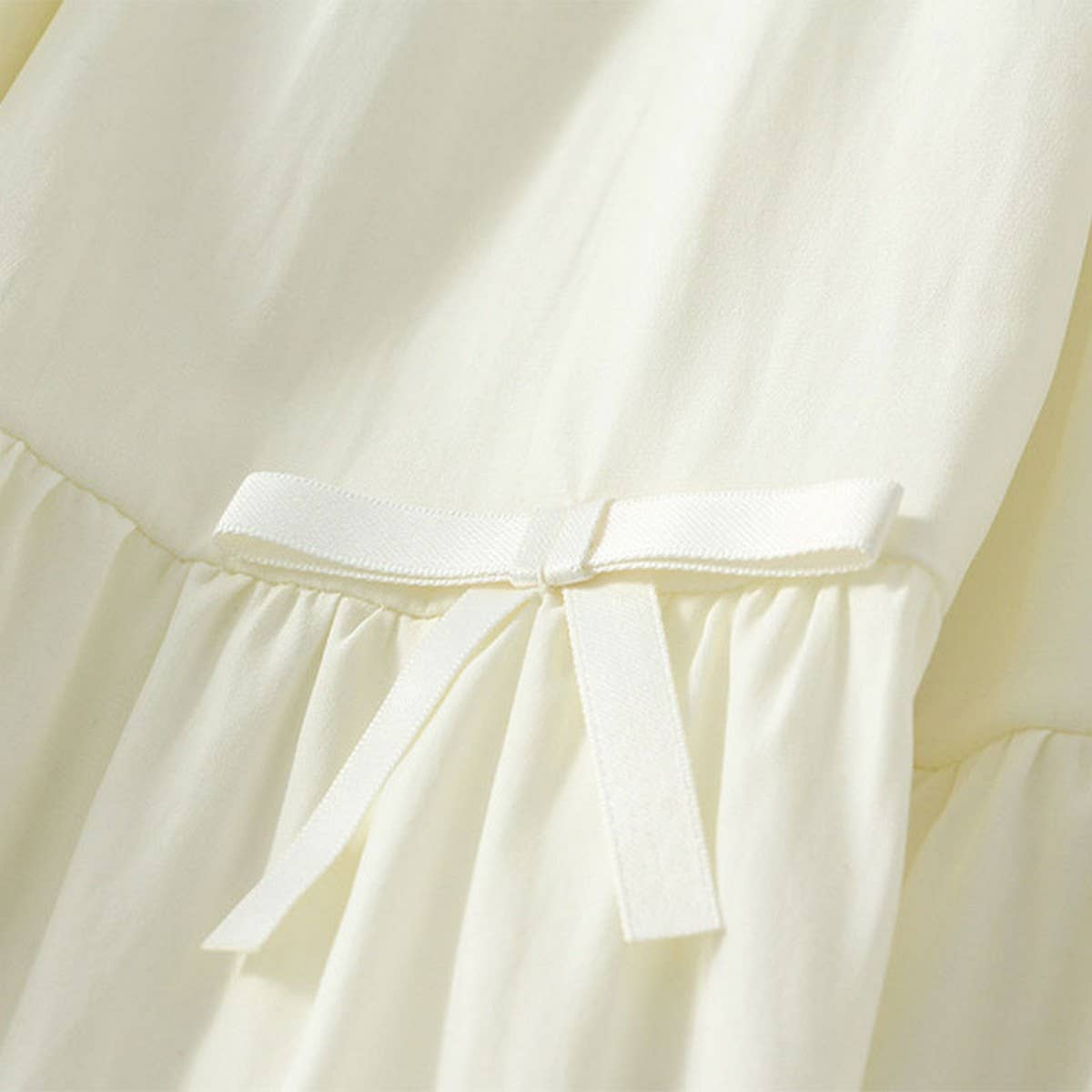 CAKE SKIRT HALF SKIRT BOW A-LINE LONG SKIRT_CWBMS0319
