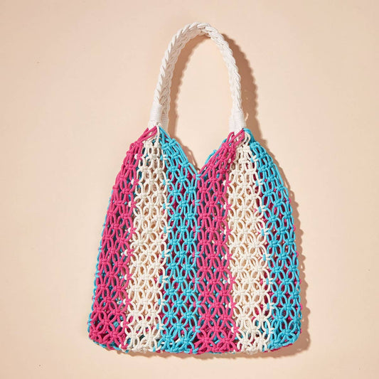 CASUAL NEW CONTRAST COLOR STITCHING HANDBAG_CWAB1988