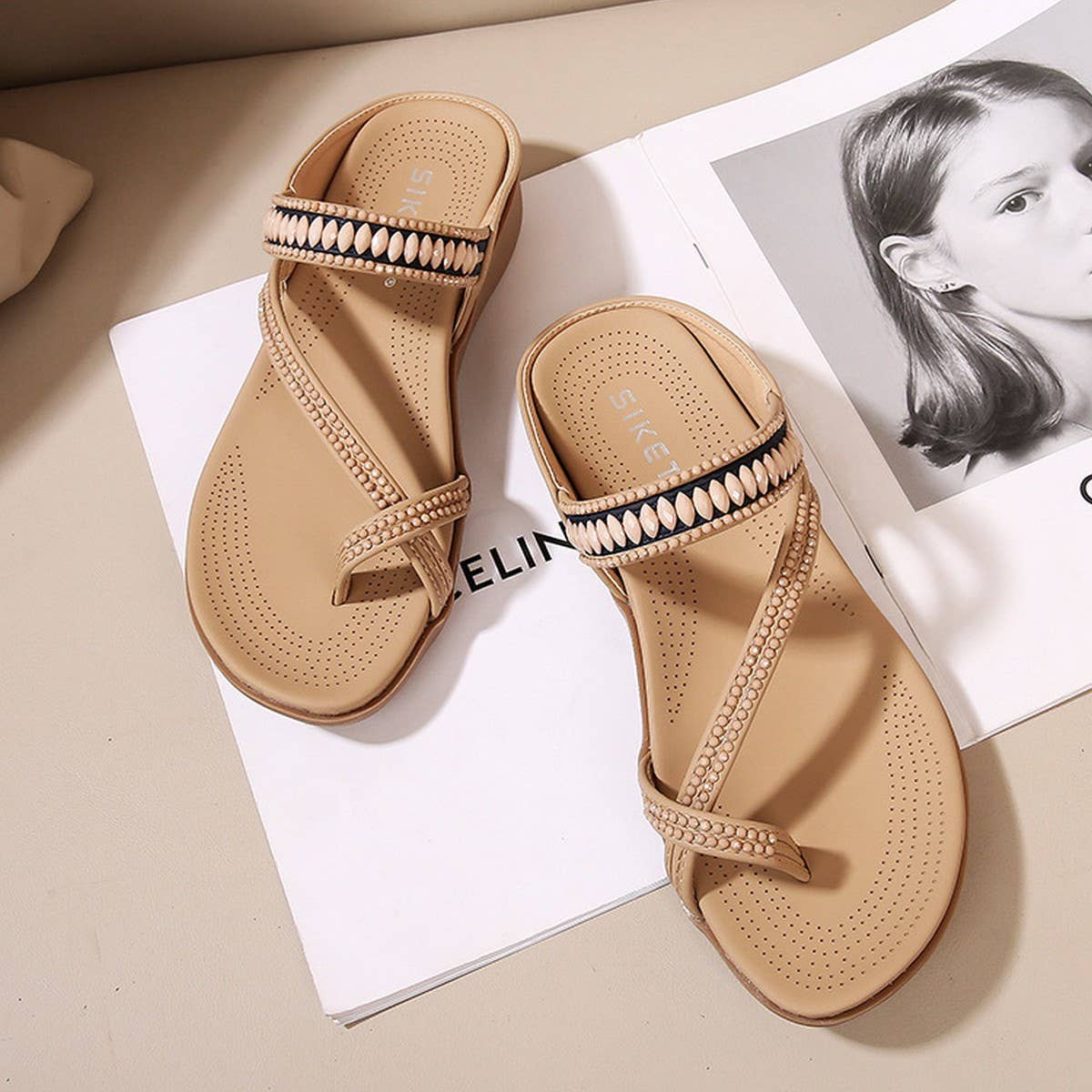 CROSS STRAP COMFORTABLE CASUAL SANDALS SLIPPERS