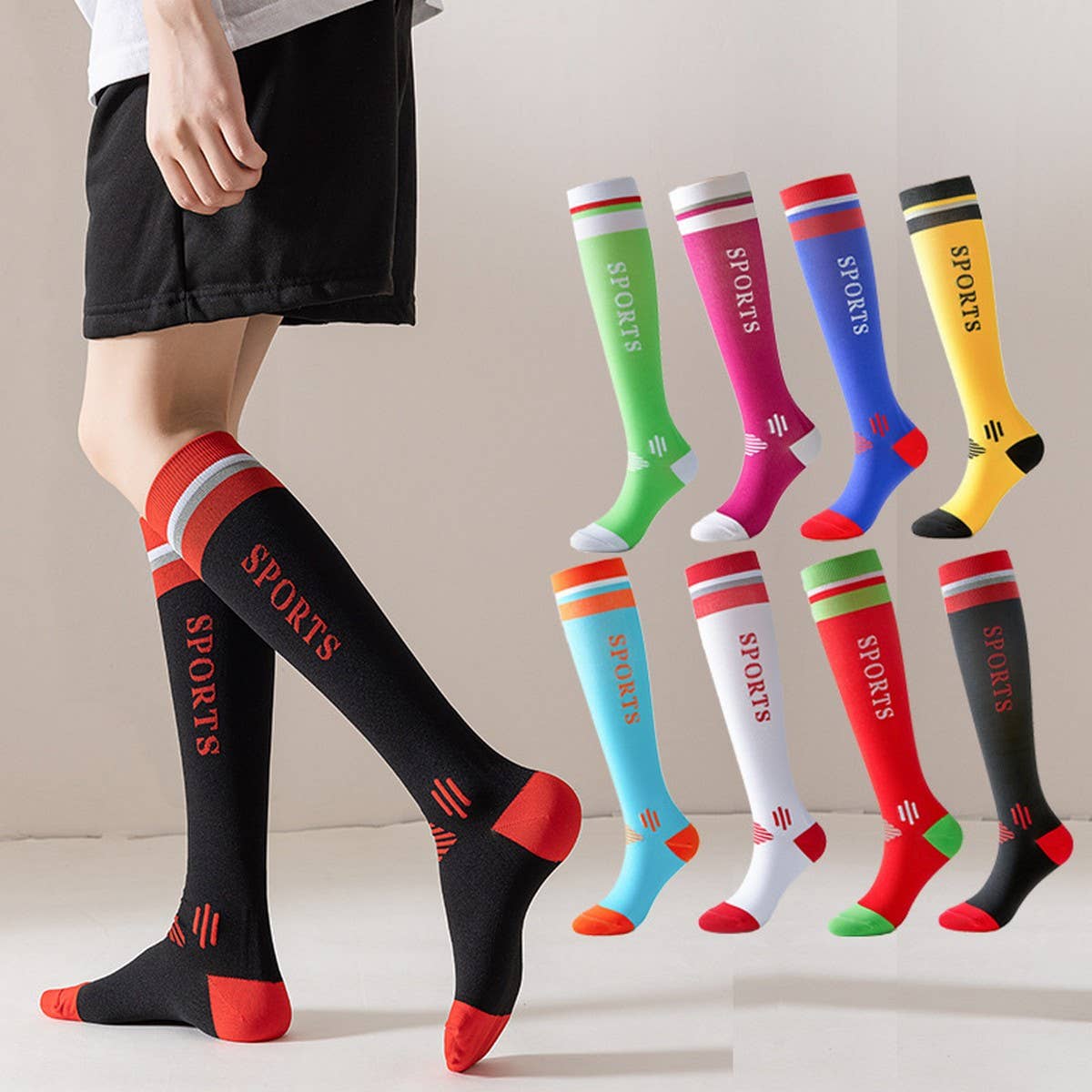 WOMEN'S OUTDOOR SPORTS LONG COMPRESSION SOCKS
