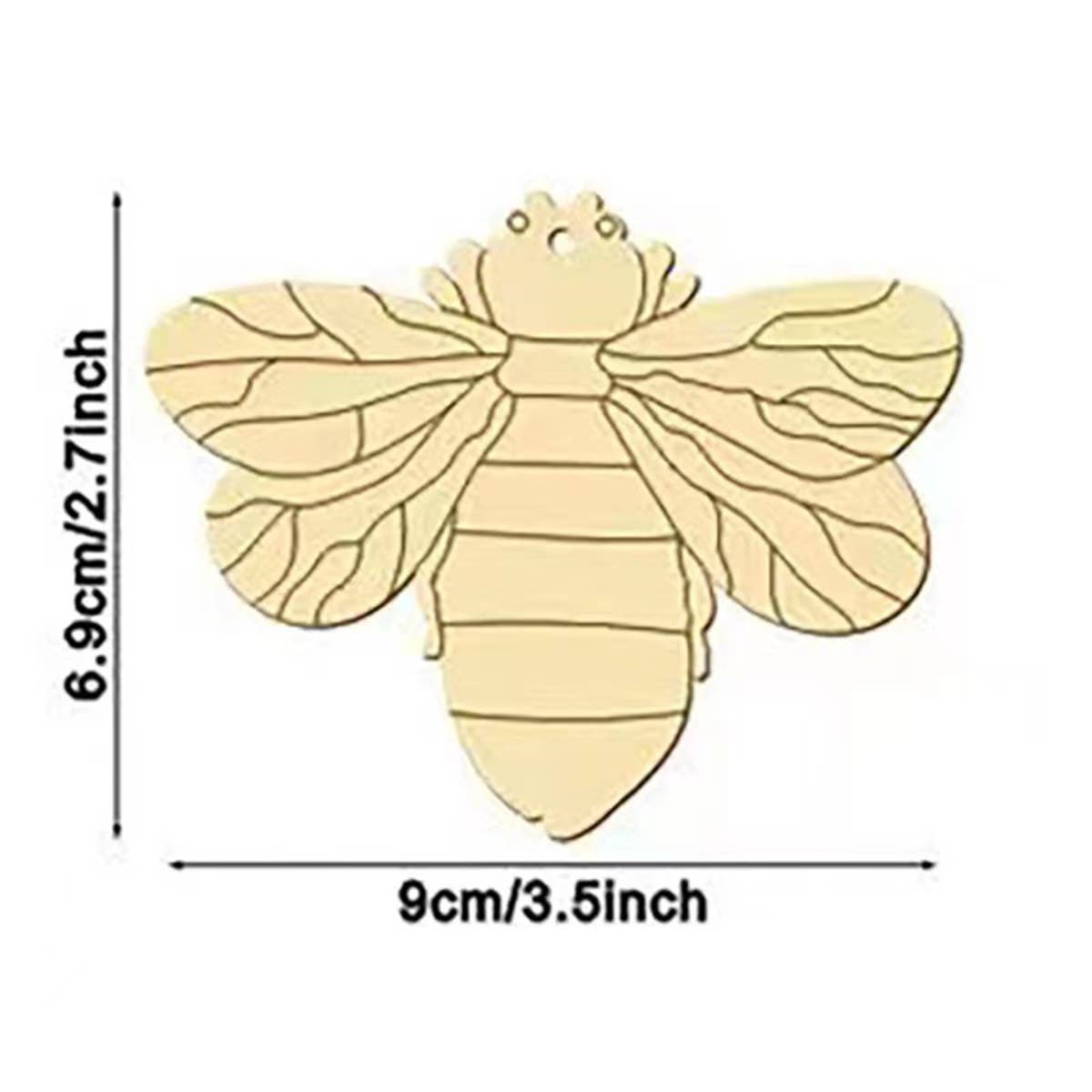 CWMM8559_PLANT AND INSECT SHAPED DIY SMALL WOODEN PENDANT
