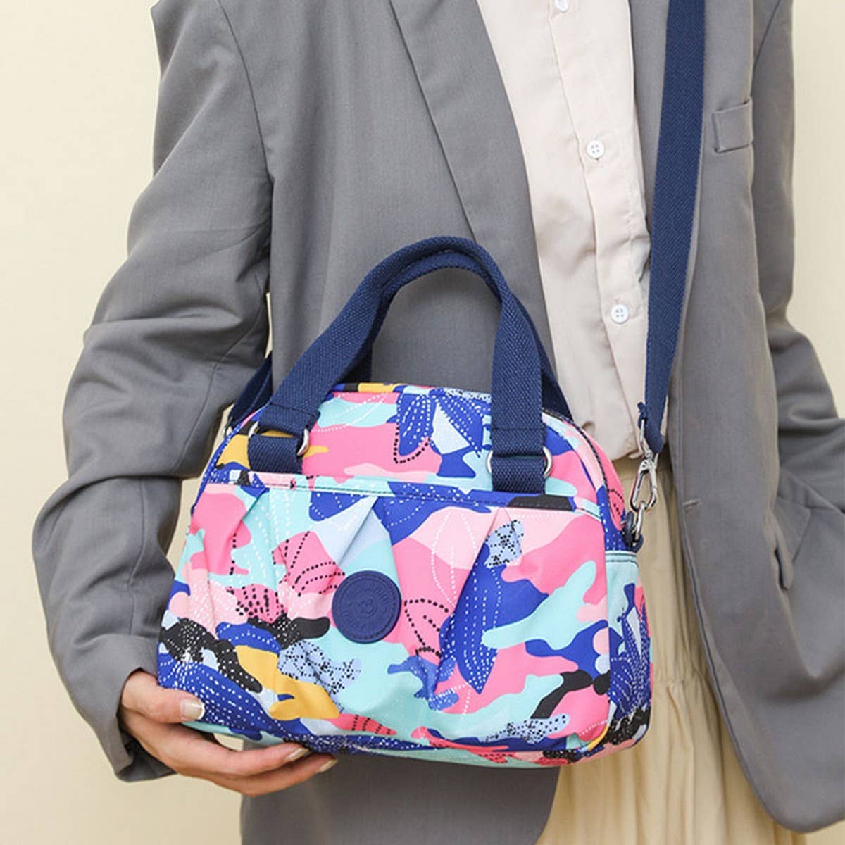 CASUAL PRINTED NYLON CROSSBODY SHOULDER BAG_CWASC1745