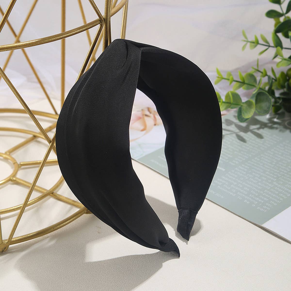 RETRO SOLID COLOR HIGH SKULL HEADBAND_CWAHA1685