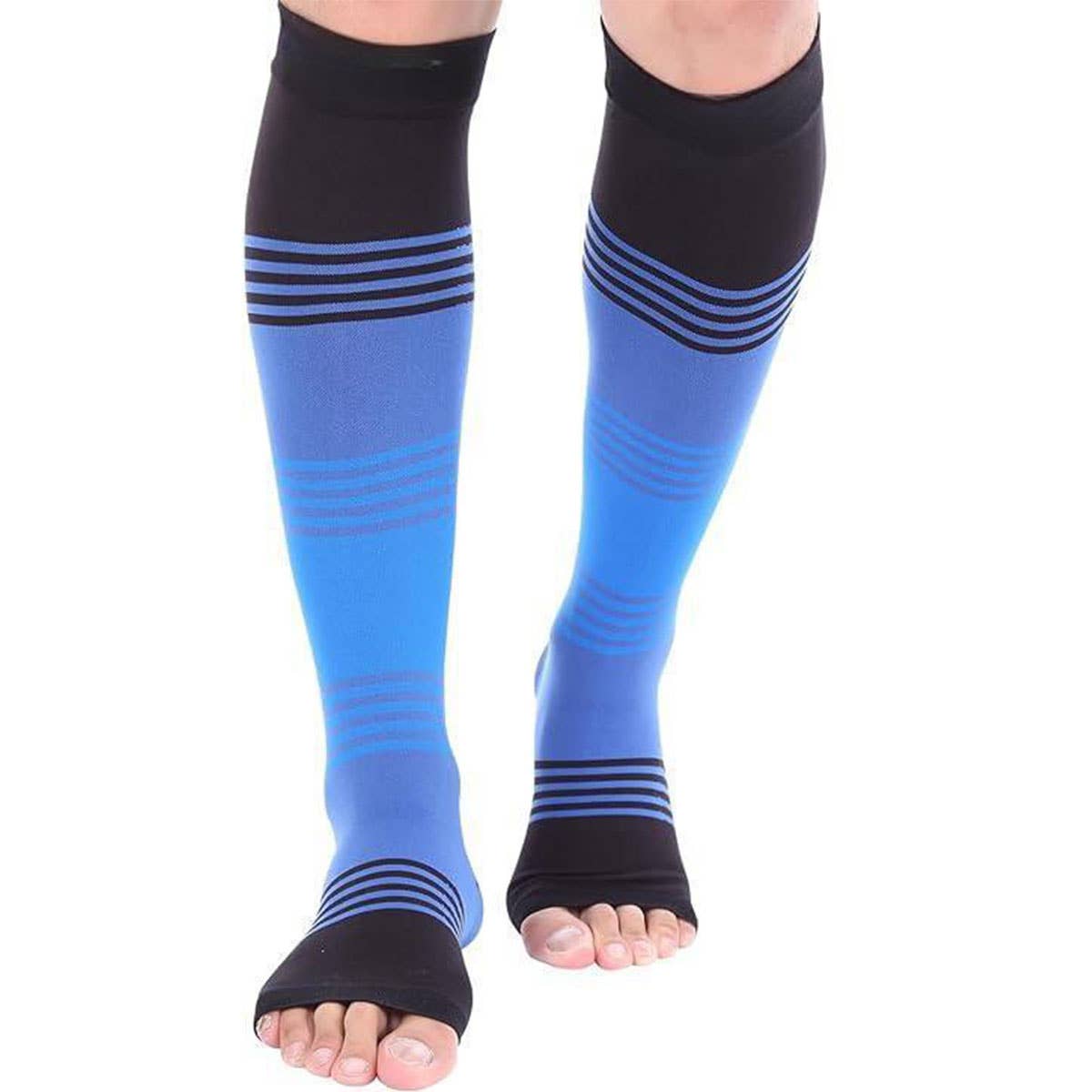 WOMEN'S OUTDOOR OPEN TOE COMPRESSION SOCKS