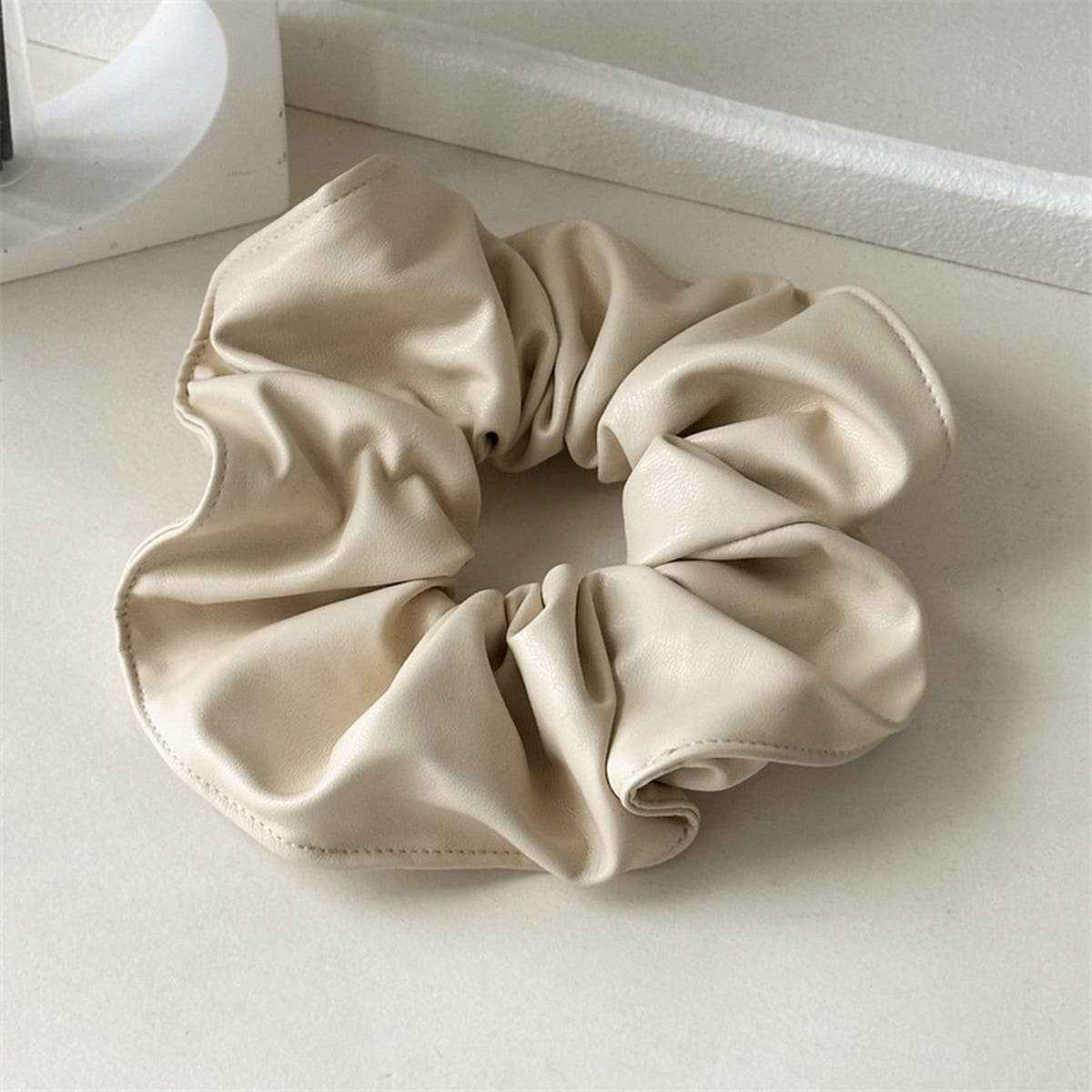 RETRO RED LEATHER HAIR BAND HAIR ACCESSORIES_CWAHA4169