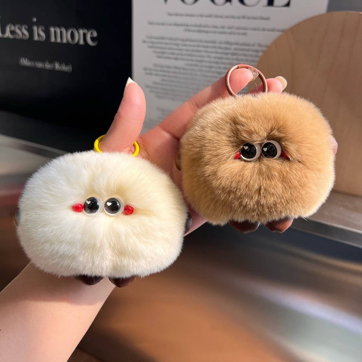CUTE PLUSH BREAD CAR KEYCHAIN BAG ACCESSORIES