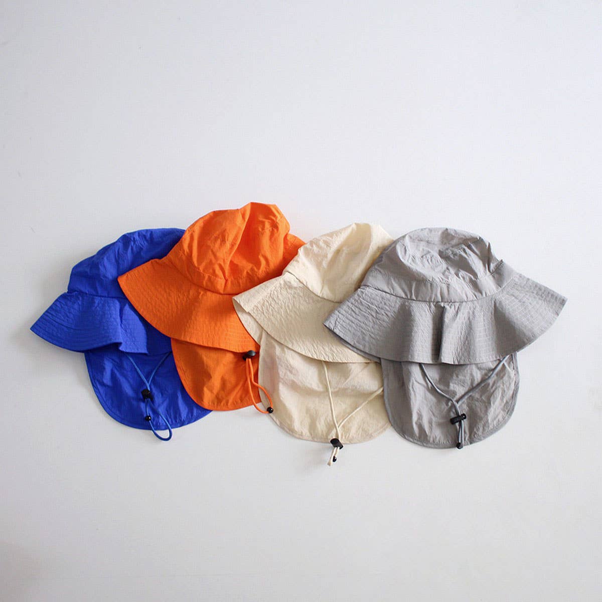 CHILDREN'S CANDY COLOR THIN SHAWL BUCKET HAT_CWAH2862