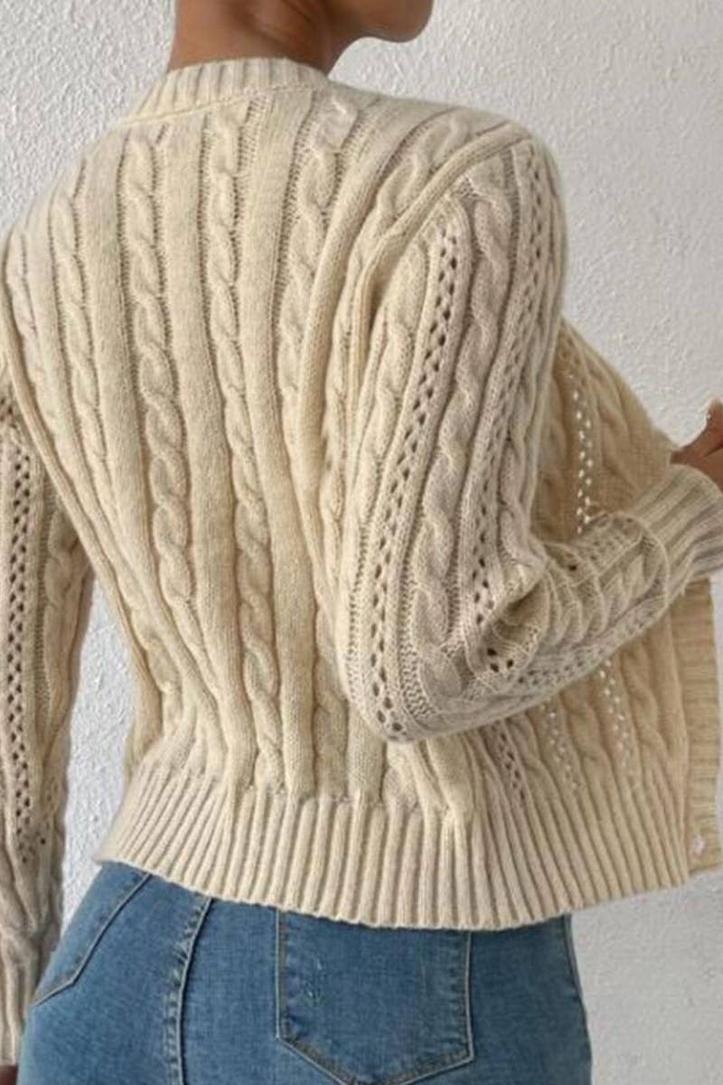 CWOCAL1569_BUTTON UP CARDIGAN LONG SLEEVE CARDIGAN