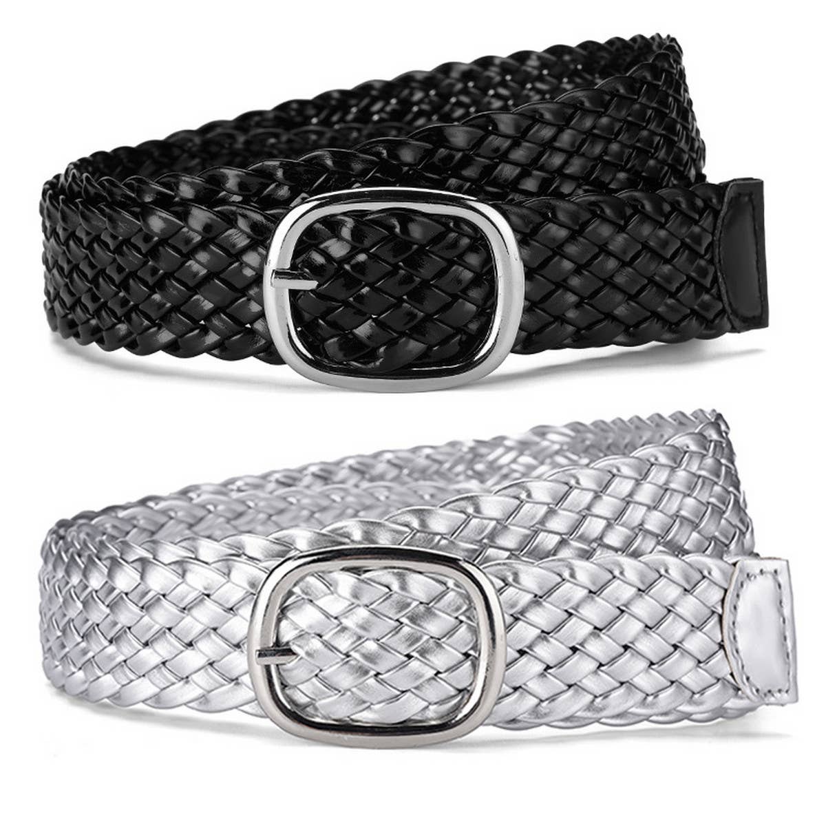 WOMEN NEW STYLE BUCKLE PU PATENT LEATHER BELT_CWABE0594