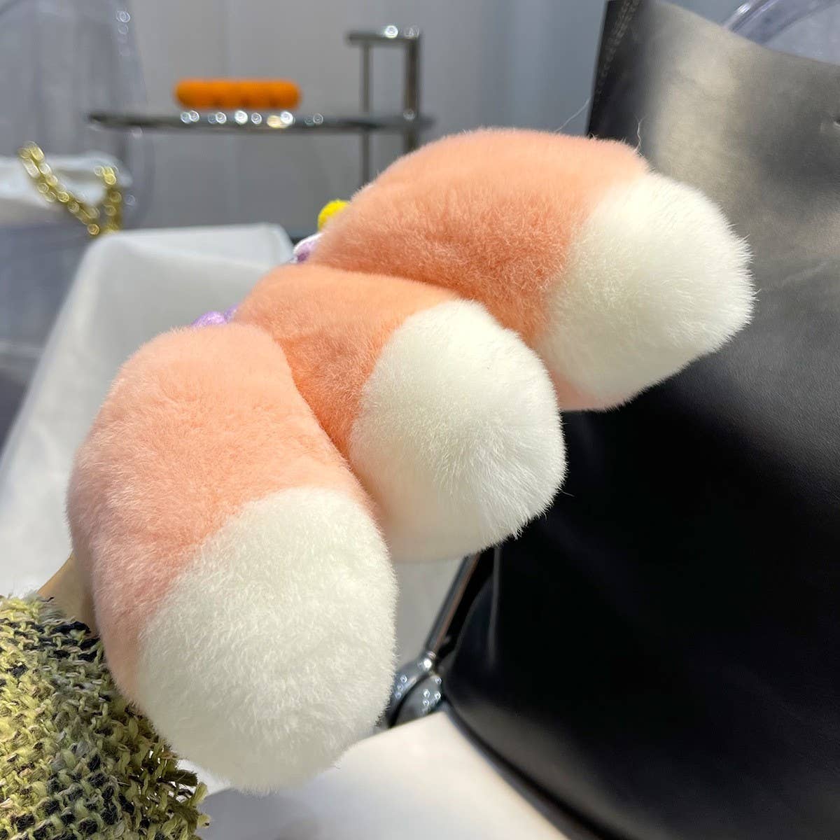 PINK SMALL TAIL CAR KEYCHAIN PENDANT ACCESSORIES_CWMM2600