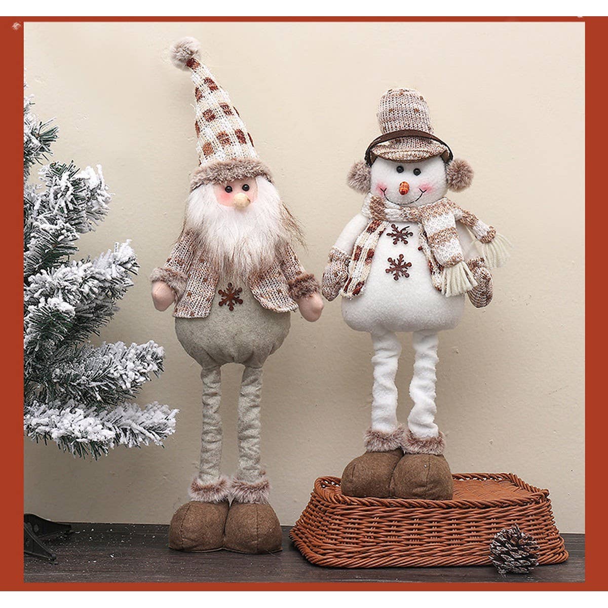 CWMM1739_Christmas Decorations Knitted Retractable Doll