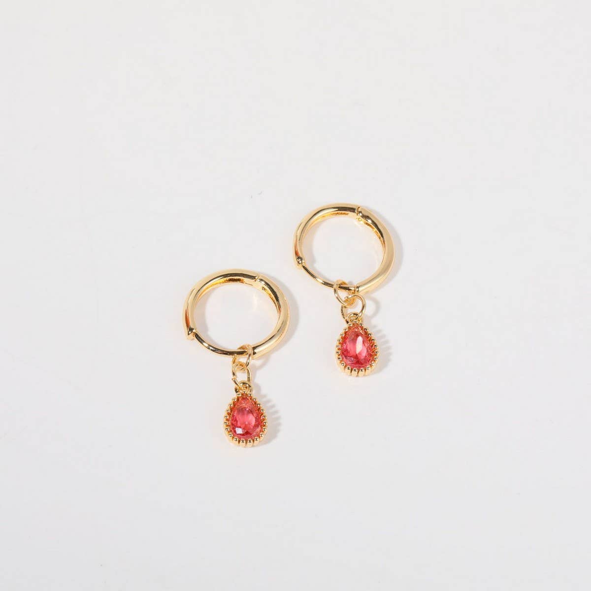 Elegant Zodiac Birthstone Teardrop Earrings Women
