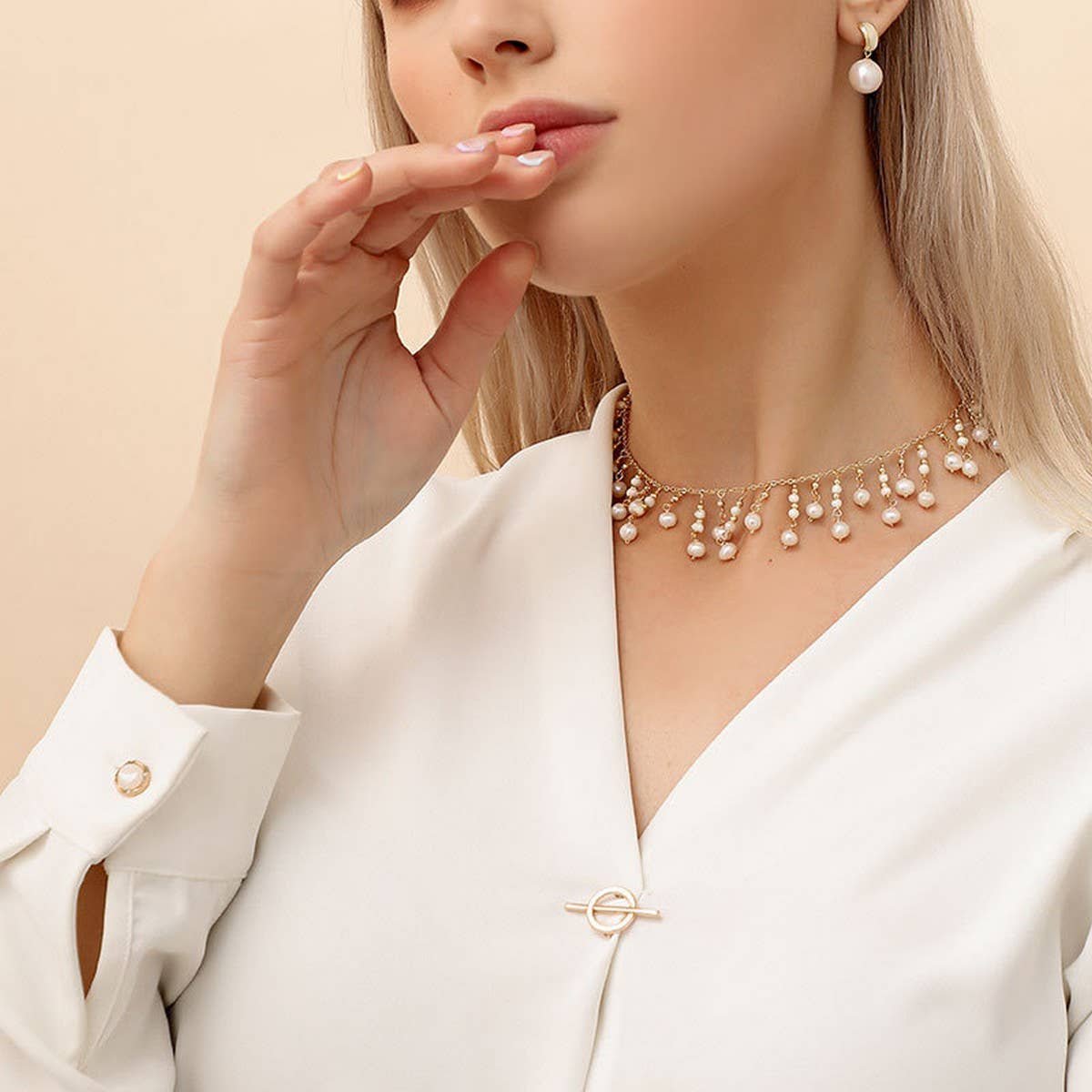 WOMEN'S ALL-MATCH HIGH-END PEARL NECKLACE