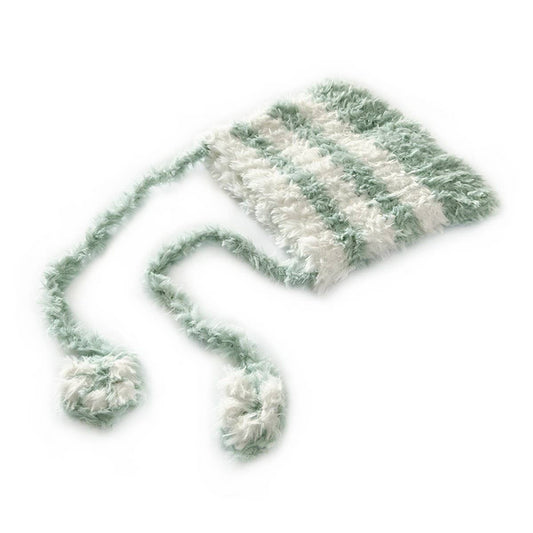 ADULT CUTE STRIPED KNITTED HAT PLUSH_CWAH2056
