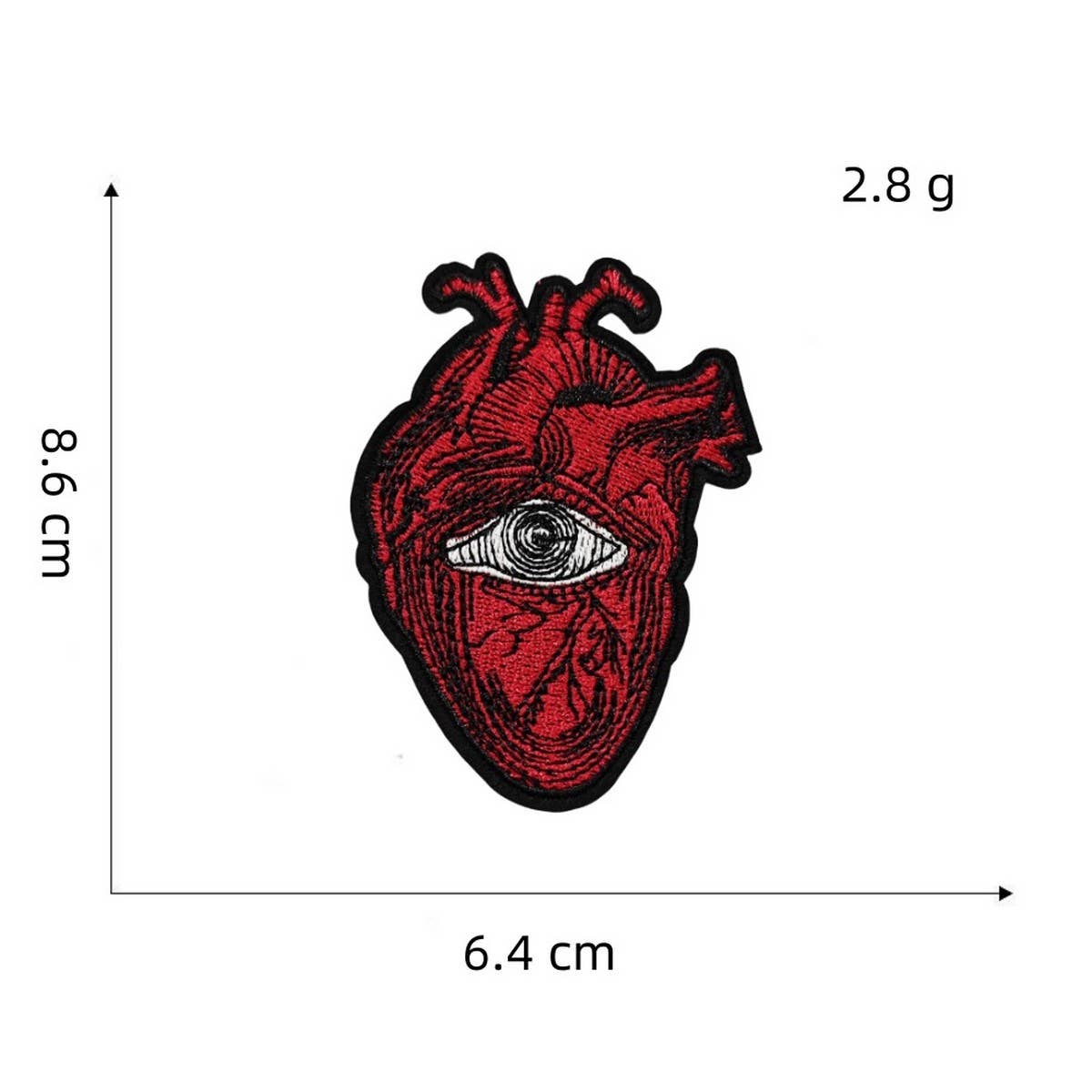 PUNK STYLE SKULL CREATIVE EMBROIDERY PATCH_CWMM4052