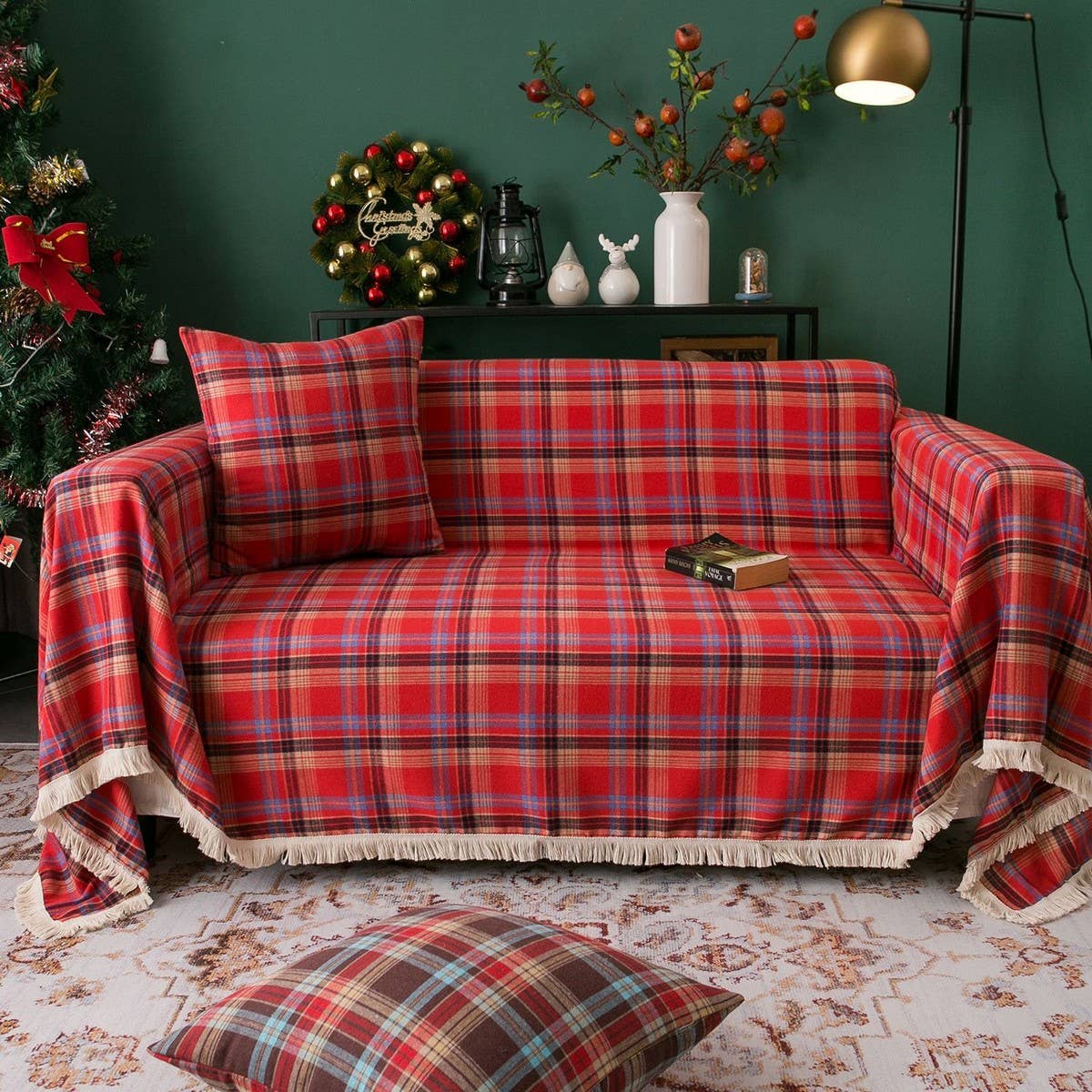 CHRISTMAS RETRO MULTIFUNCTIONAL SOFA THROW