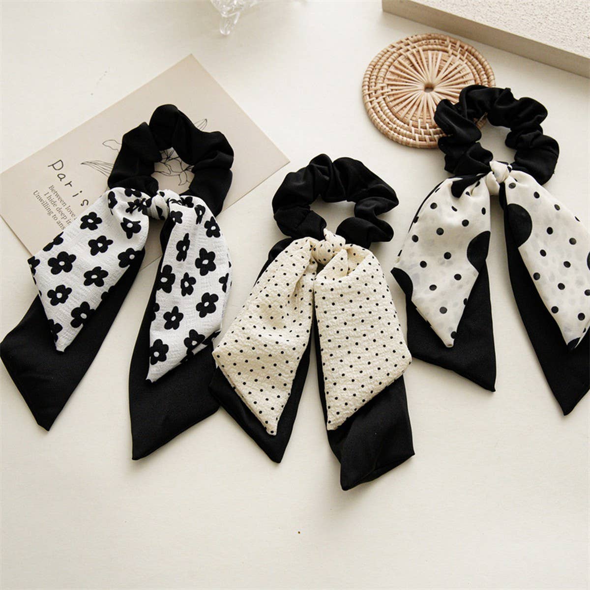 DOUBLELAYER RIBBON TASSEL HAIRBAND HAIRACCESSORIES