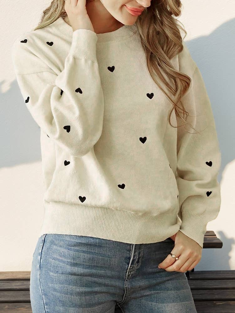 Valentine's Day love crewneck pullover sweater