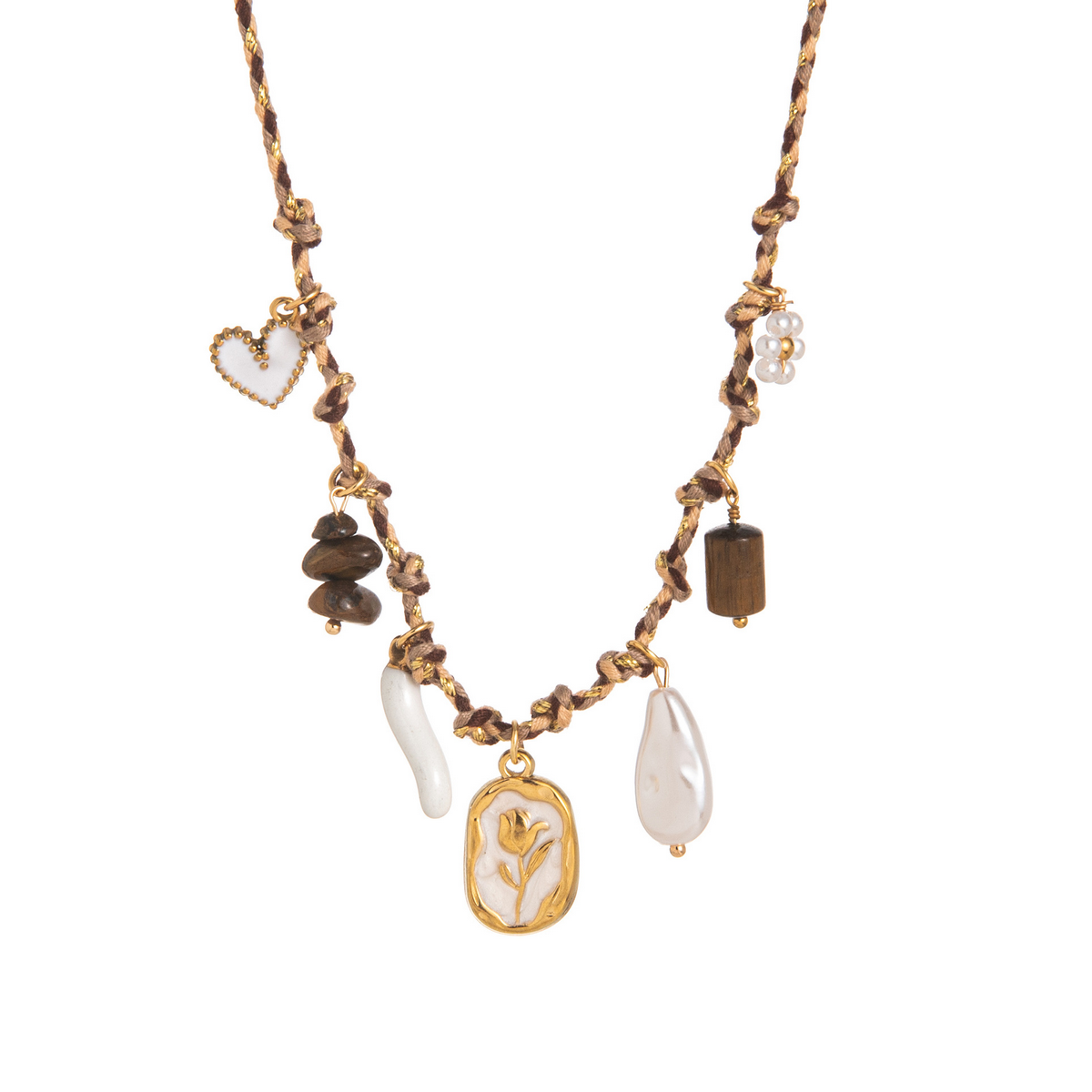 Starfish Pearl Heart Necklace??œDopamine Summer Vibe_CWMM6964