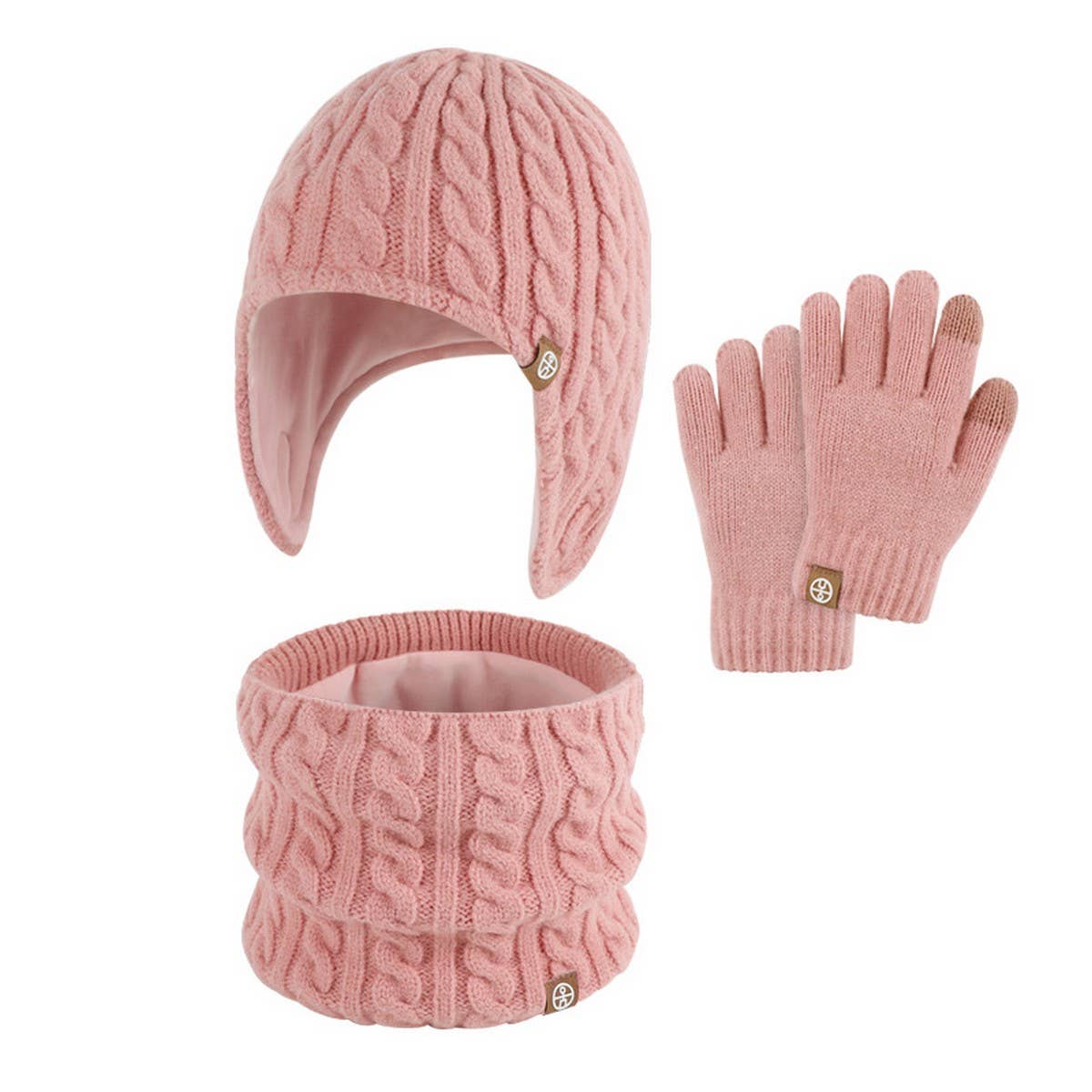 CHILDREN'S WINTER SCARF WARM THREE-PIECE SET