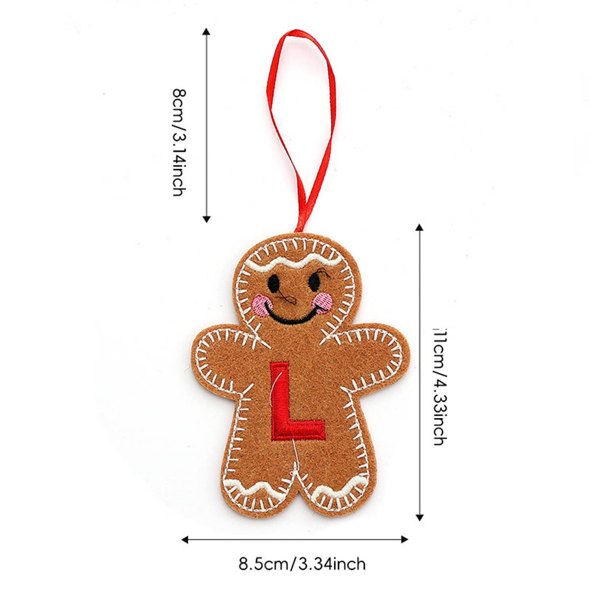 CWMM9399_NEW CHRISTMAS GINGERBREAD MAN DECORATION PENDANT