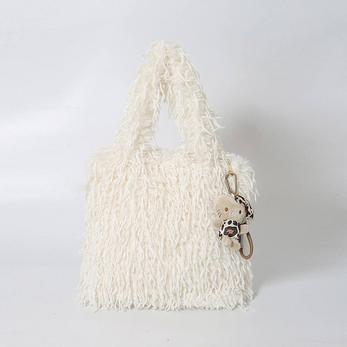 Soft Lamb Fur Tote Bag Women Fashion Handbag_CUAB00575