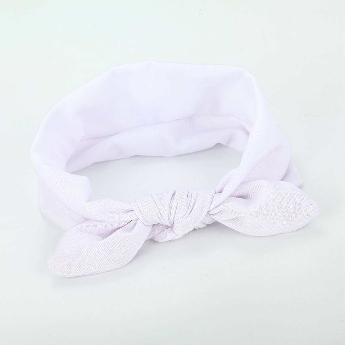 CWAHA6414_BOWKNOT FABRIC RABBIT EAR HEADBAND