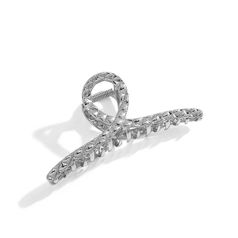 Geometric dark elegant metal clipper hair clips