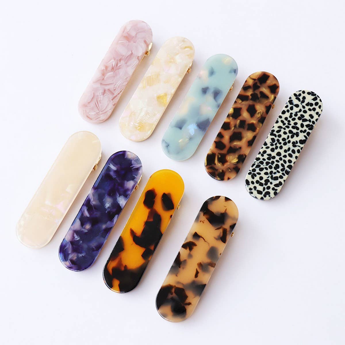 Acetate Hair Clip - Simple Chic Side Bang Pin_CWAHA2623