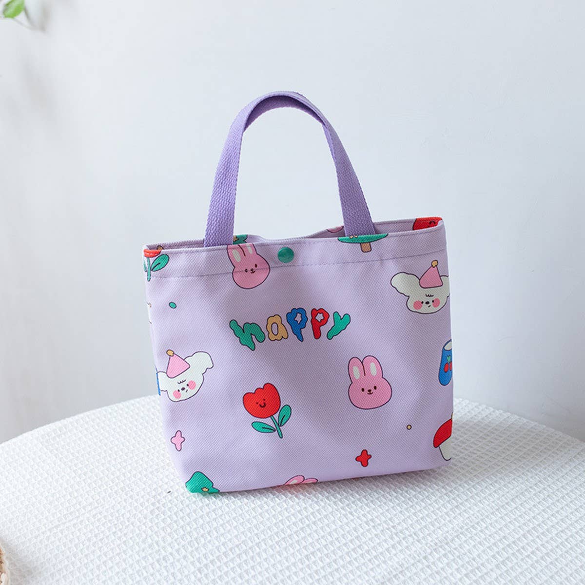 Cute Printed Lunch Tote Bag for Girls, Small_CWAB5662