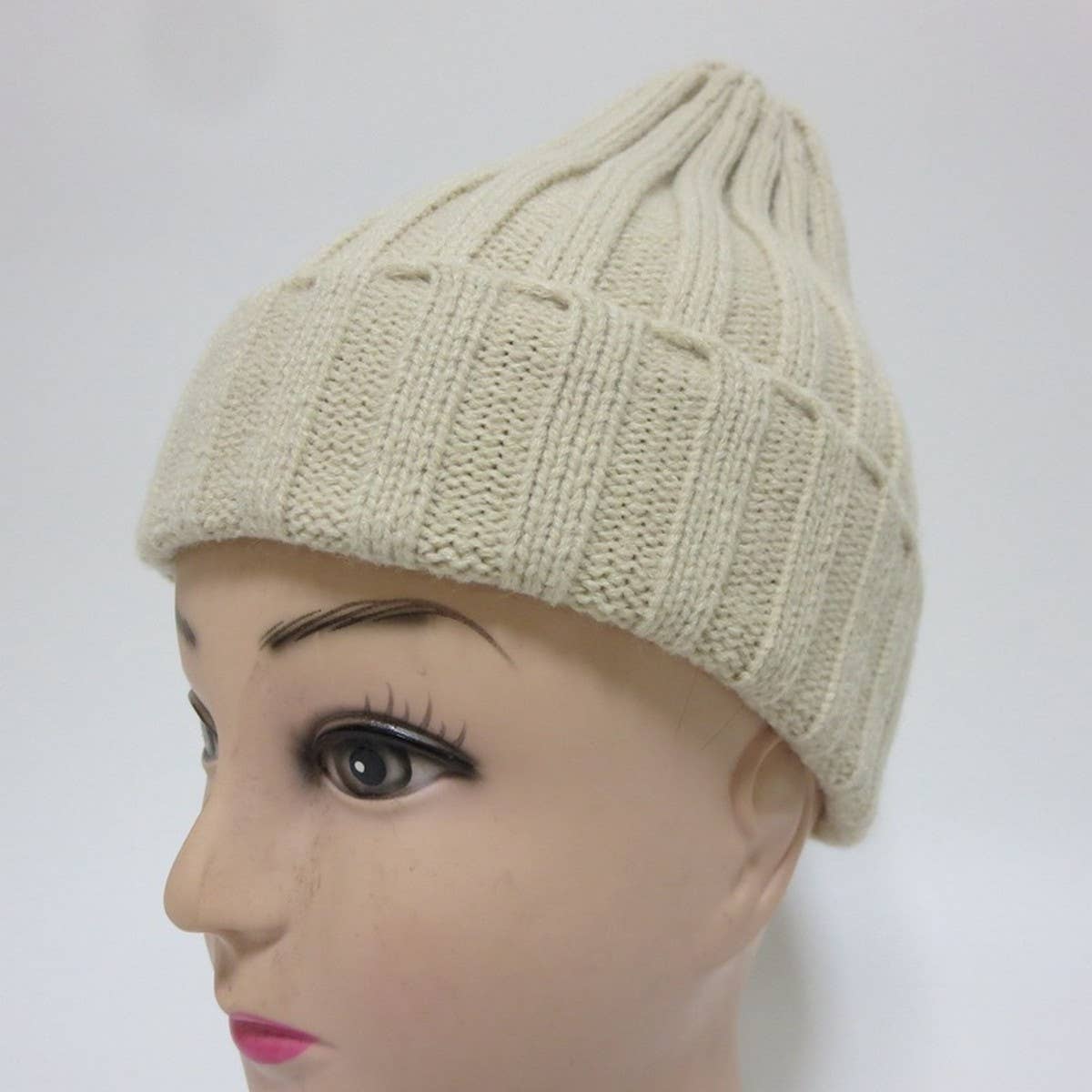 CWAH04351_KIDS SOLID COLOR KNIT BEANIE HAT WINTER