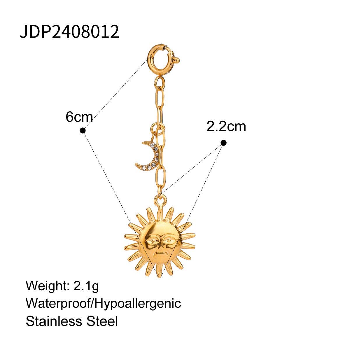 DIY DIAMOND STARFISH BIKINI BUCKLE PENDANT