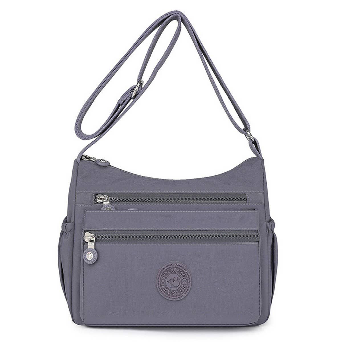LIGHTWEIGHT NYLON MULTI-LAYER SHOULDER BAG