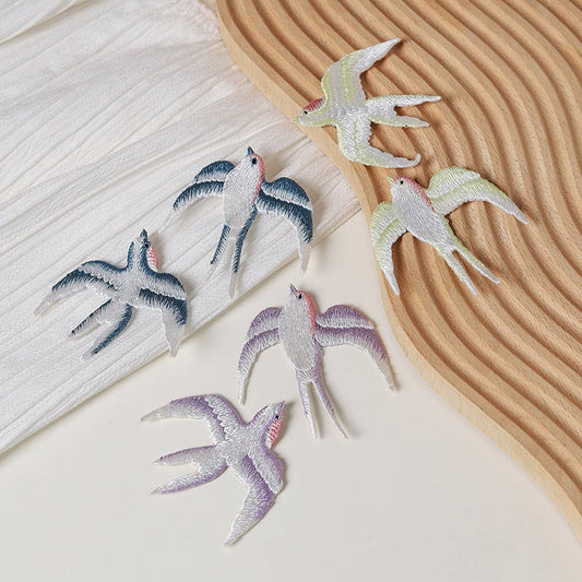 3D Dragonfly Swallow Embroidered Patch for Repair_CWMM5928