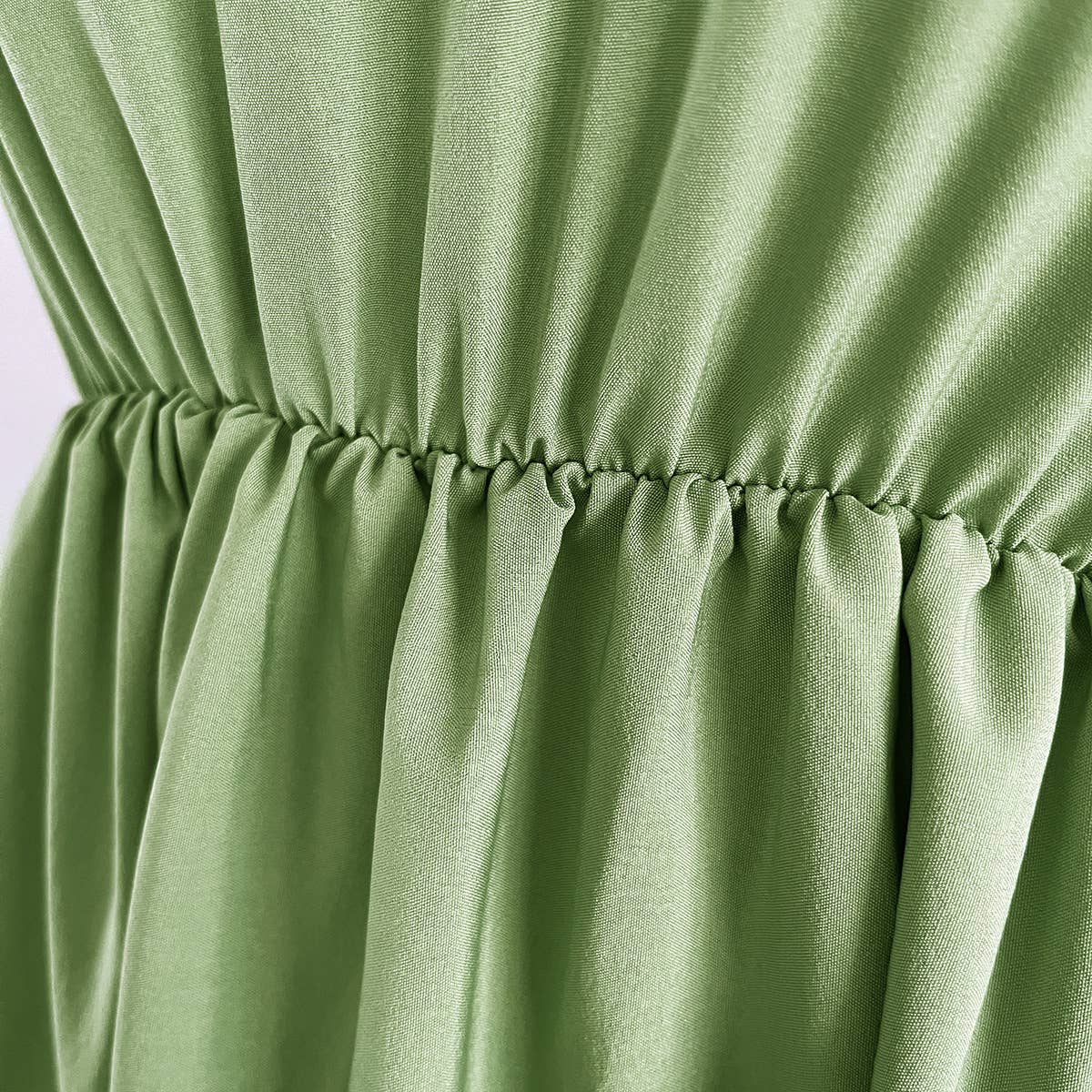 V-NECK TIERED CHIFFON DRESS